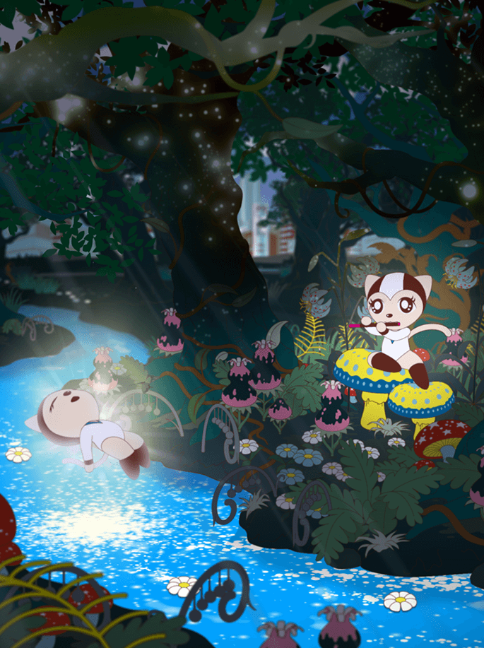 TAMALA 2030 a punk cat in dark